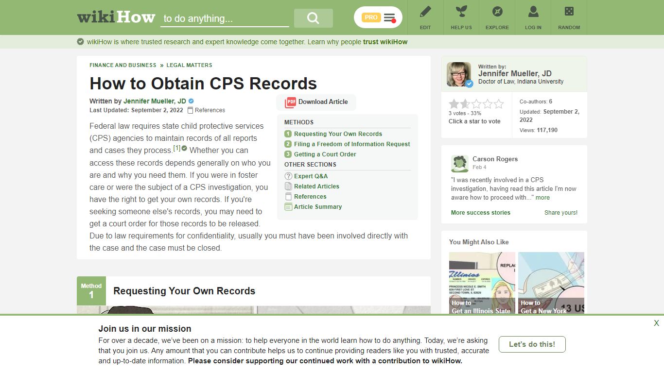 3 Ways to Obtain CPS Records - wikiHow